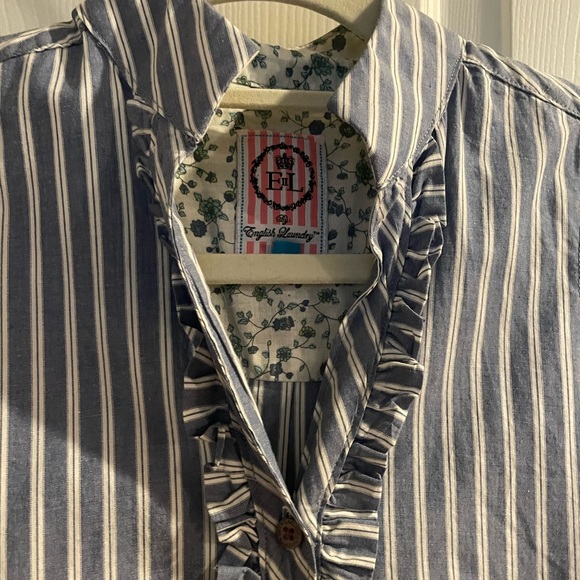 English Laundry Shift Dress in Navy Stripes Size XS - Picture 3 of 4